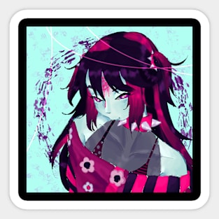 Zombie girl Sticker